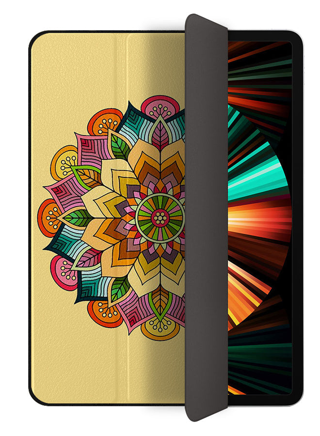 Apple iPad Pro 12.9 (2021) Case Cover Round Mandala Pattern