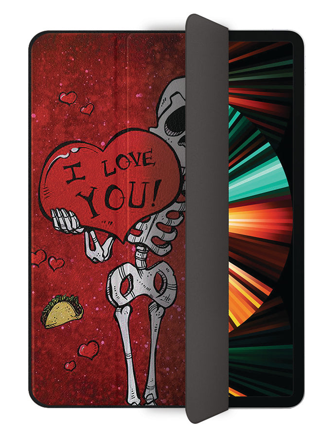 Apple iPad Pro 12.9 (2021) Case Cover Skeleton Love And Taco
