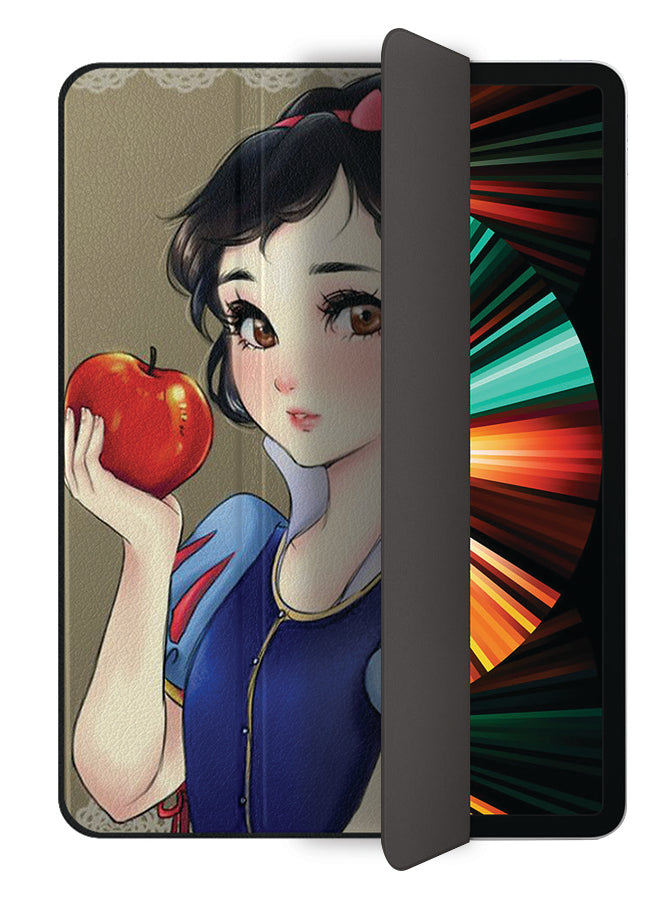 Apple iPad Pro 12.9 (2021) Case Cover Snow White And Apple