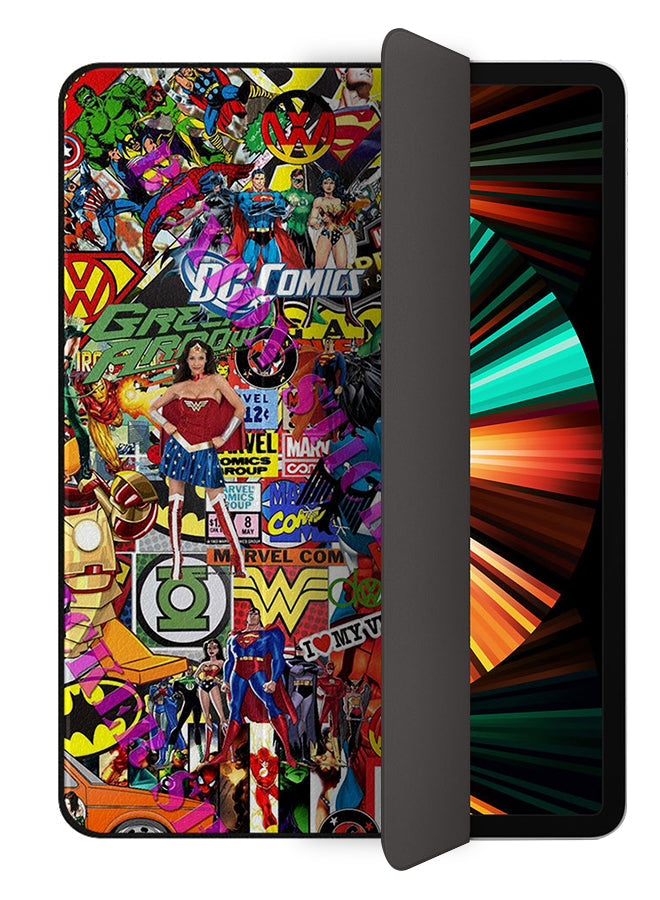 Apple iPad Pro 12.9 (2021) Case Cover Super Heros Comics 02