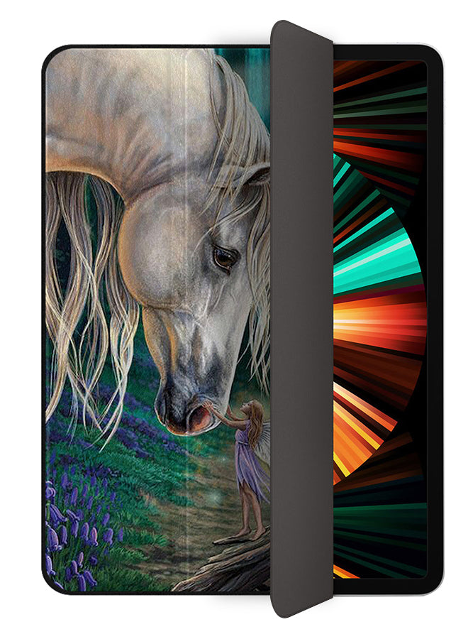 Apple iPad Pro 12.9 (2020) Case Cover Unicorn Girl Loving Her Unicorn
