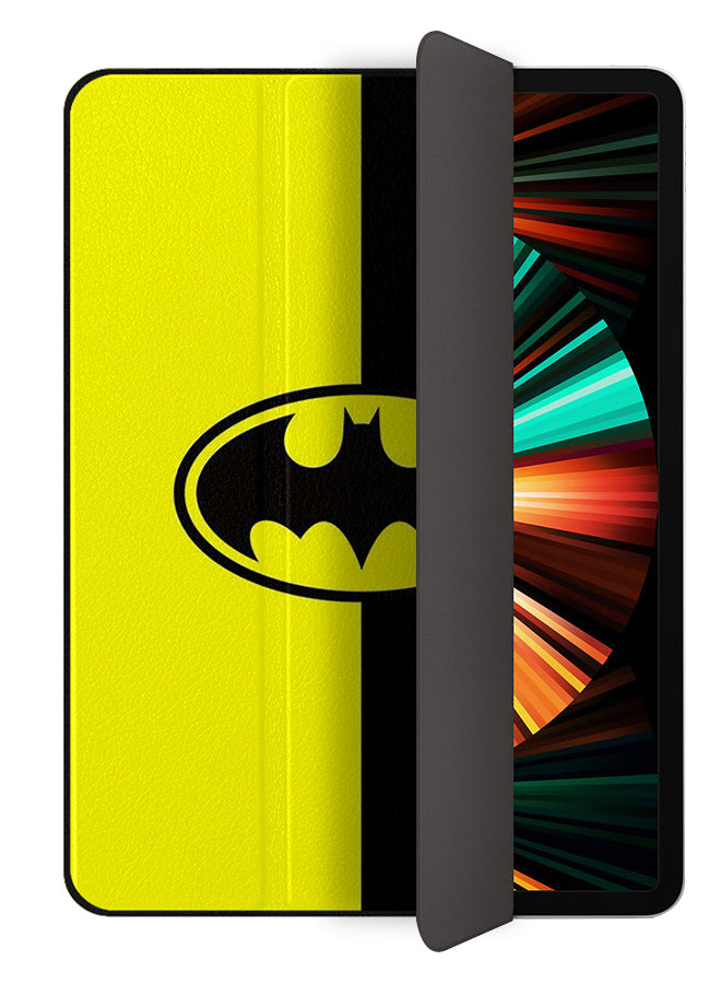 Apple iPad Pro 12.9 (2021) Case Cover Batman Logo Black & Yellow