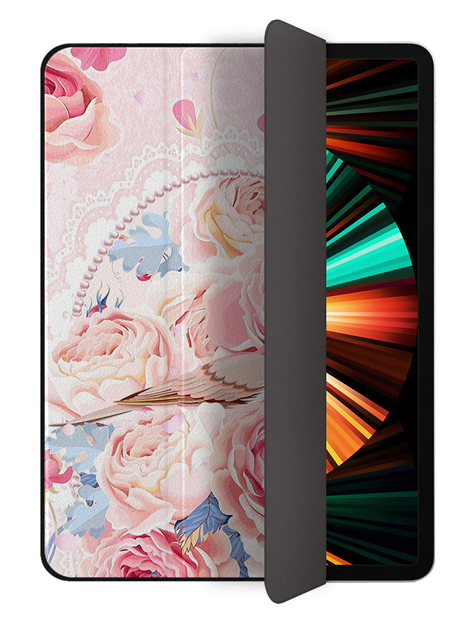 Apple iPad Pro 12.9 (2020) Case Cover Bird In Pink Flowers