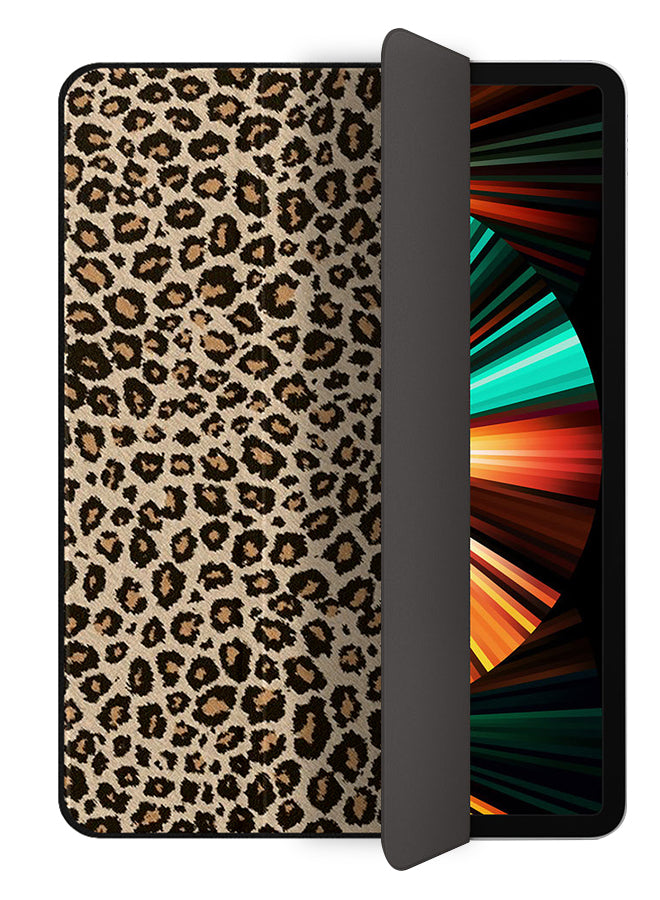 Apple iPad Pro 12.9 (2021) Case Cover Brown Leopard Pattern