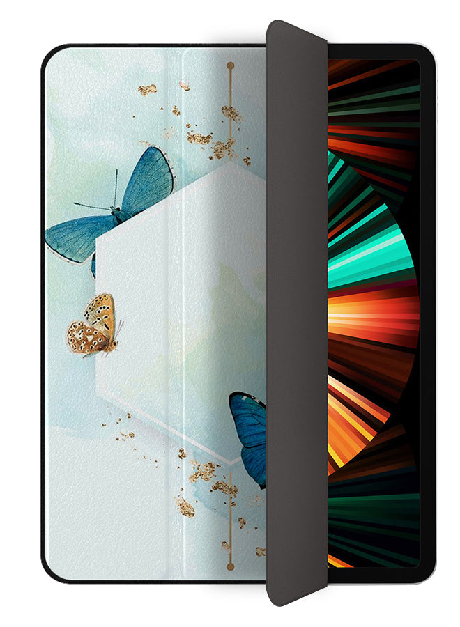 Apple iPad Pro 12.9 (2021) Case Cover Butterflies On Mirro