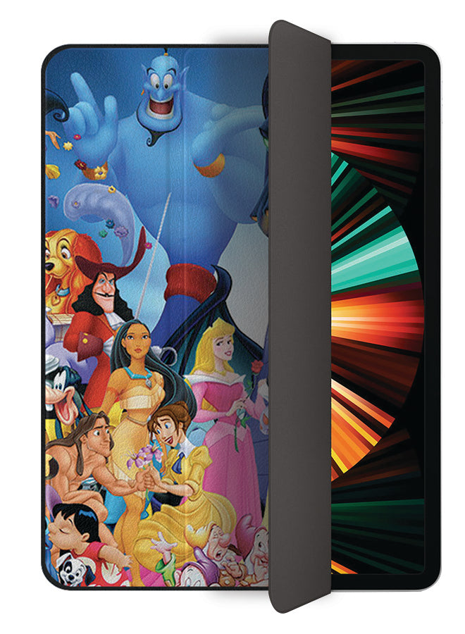 Apple iPad Pro 12.9 (2021) Case Cover Cartoon Characters All Together