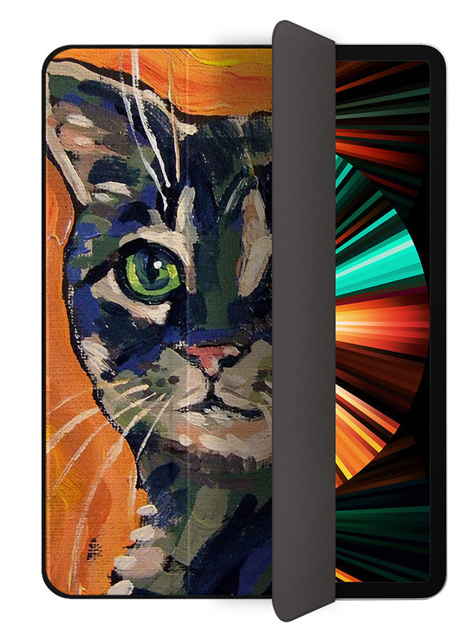 Apple iPad Pro 12.9 (2021) Case Cover Cat Paint Art