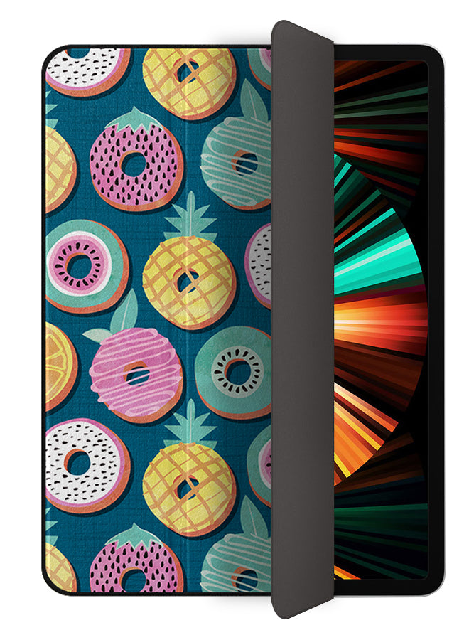 Apple iPad Pro 12.9 (2021) Case Cover Colorful Fruits Donut