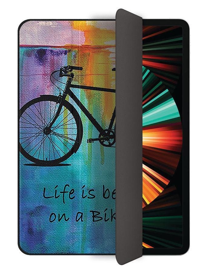 Apple iPad Pro 12.9 (2021) Case Cover Colourful Art And Cycle