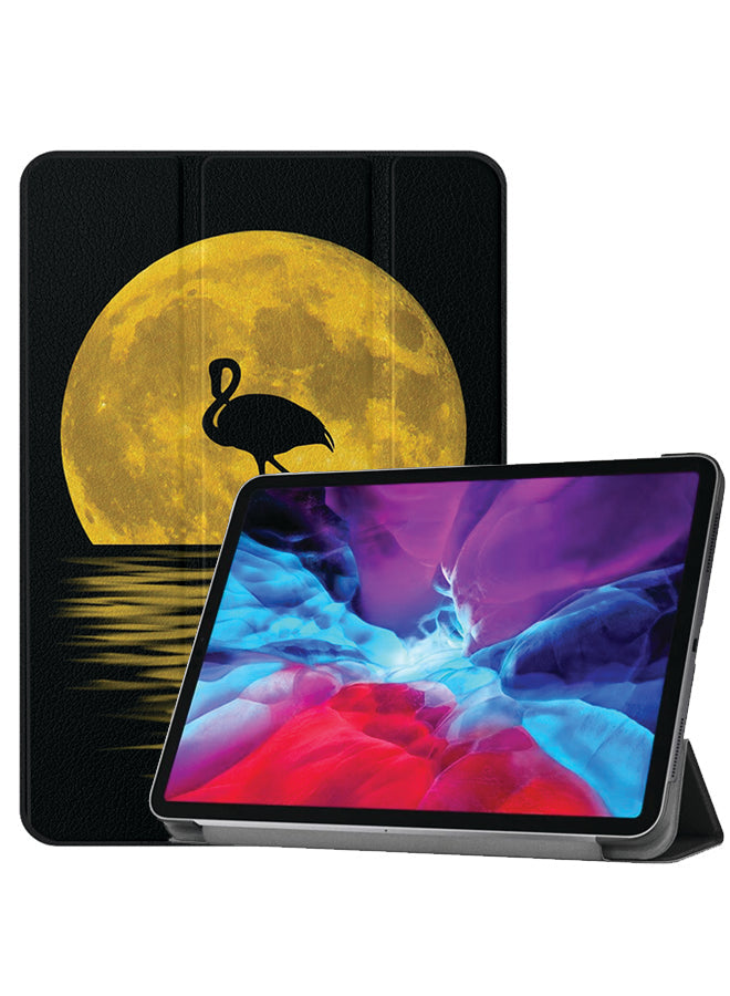 Apple iPad Pro 12.9 (2021) Case Cover Flamingo & Moon Art