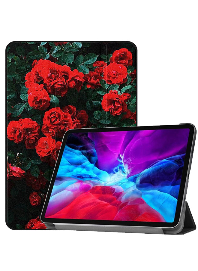 Apple iPad Pro 12.9 (2021) Case Cover Garden Red Roses