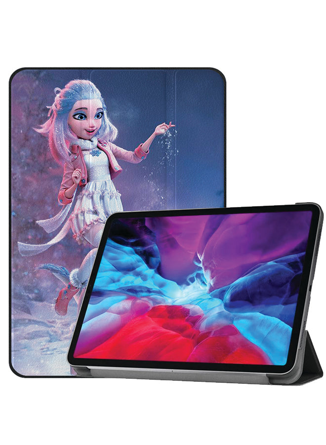 Apple iPad Pro 12.9 (2021) Case Cover Girl And Dragon