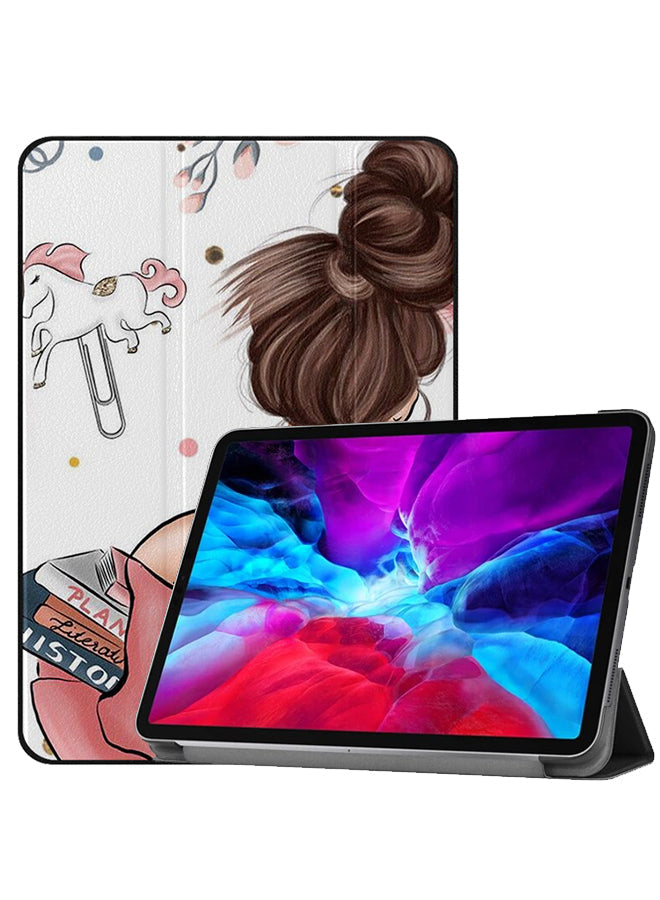 Apple iPad Pro 12.9 (2021) Case Cover Girl Holding Books