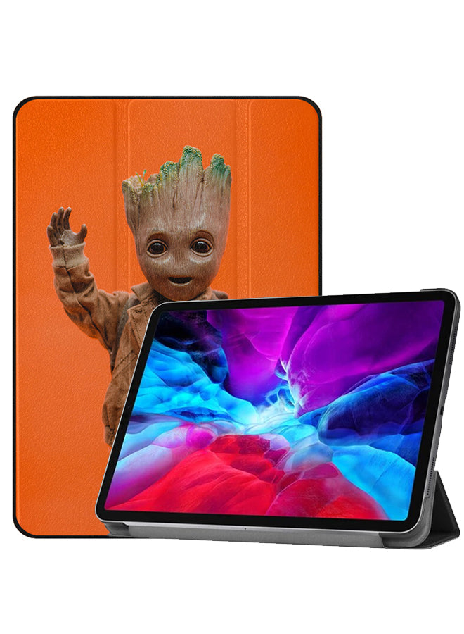 Apple iPad Pro 12.9 (2021) Case Cover Groot Orange Bg