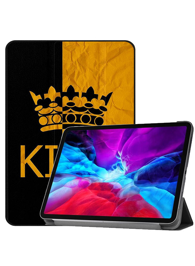 Apple iPad Pro 12.9 (2021) Case Cover King Yellow & Black