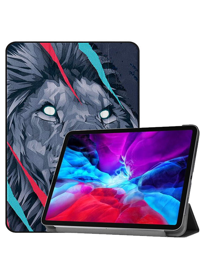 Apple iPad Pro 12.9 (2021) Case Cover Lion Drwaing