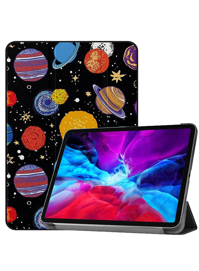 Apple iPad Pro 12.9 (2021) Case Cover Multi Color Planets In Space