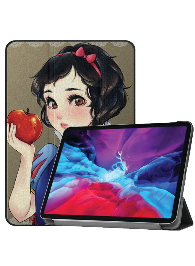 Apple iPad Pro 12.9 (2021) Case Cover Snow White And Apple