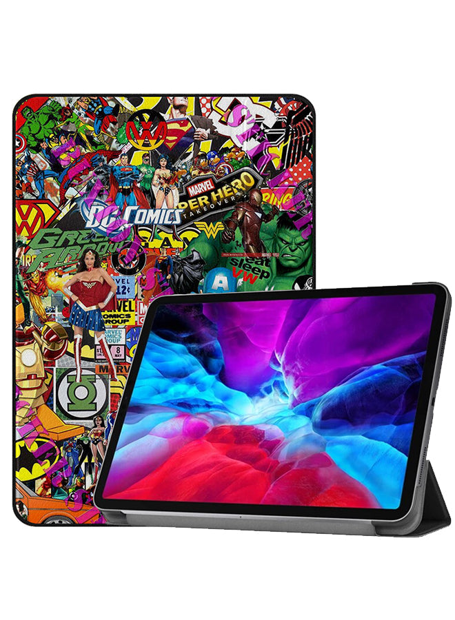 Apple iPad Pro 12.9 (2020) Case Cover Super Heros Comics 02