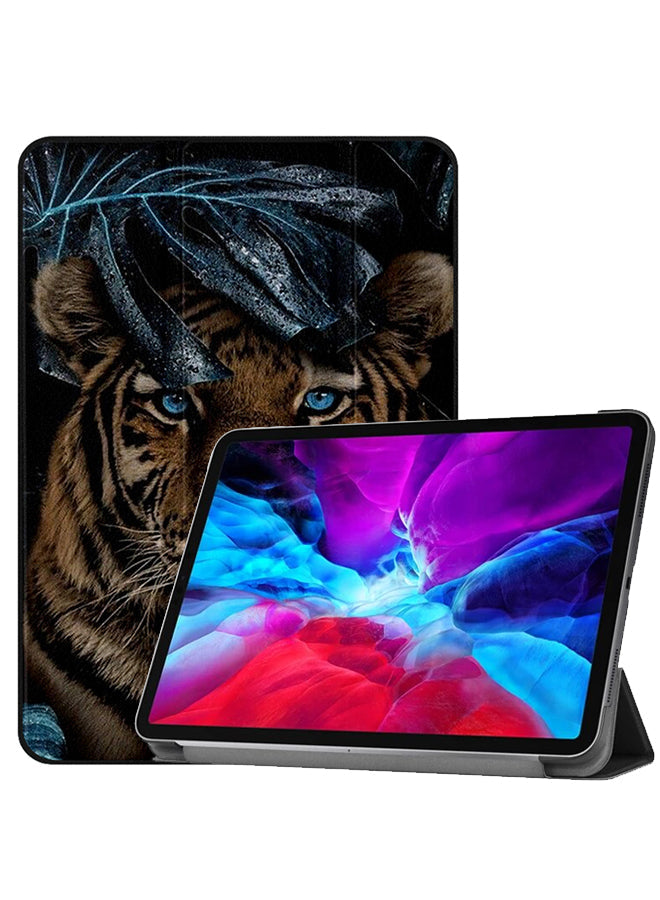 Apple iPad Pro 12.9 (2020) Case Cover Tiger Sit In Leaves