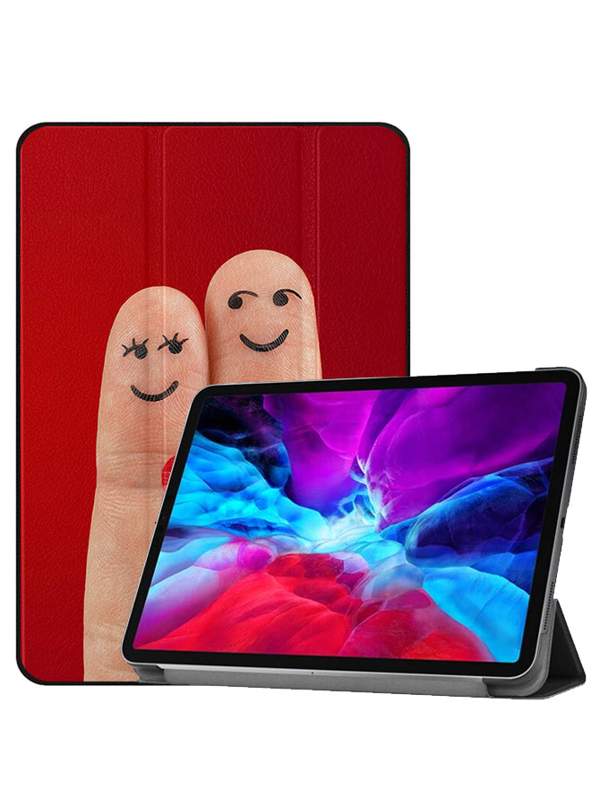 Apple iPad Pro 12.9 (2021) Case Cover Two Finger Heart