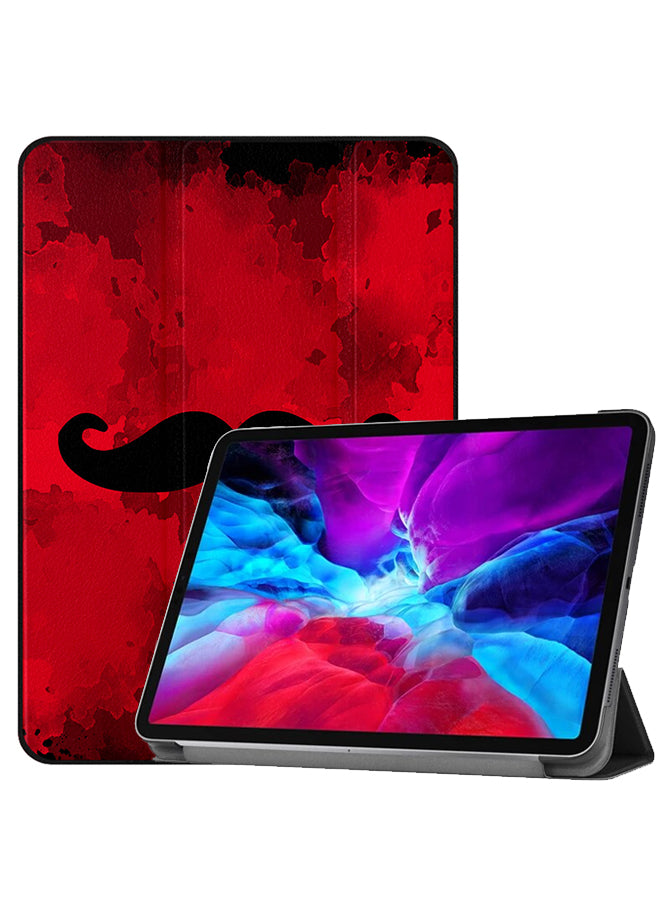 Apple iPad Pro 12.9 (2021) Case Cover Black Moustache