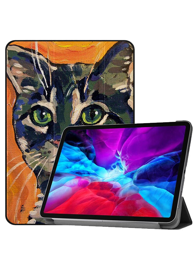 Apple iPad Pro 12.9 (2021) Case Cover Cat Paint Art