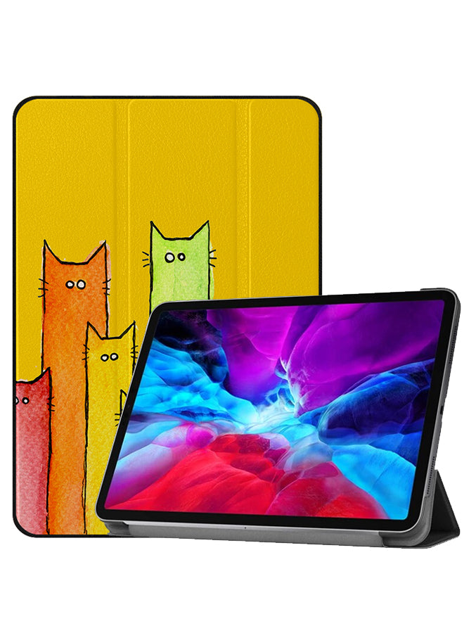 Apple iPad Pro 12.9 (2021) Case Cover Colorfull Cats Art