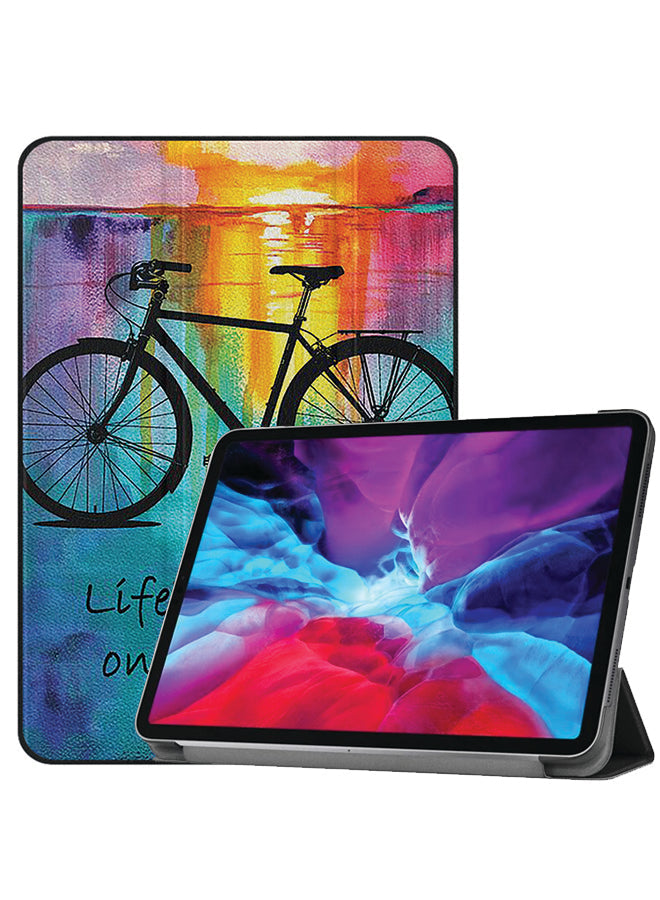 Apple iPad Pro 12.9 (2021) Case Cover Colourful Art And Cycle