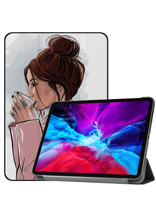 Apple iPad Pro 12.9 (2021) Case Cover Drinking Cofee Art