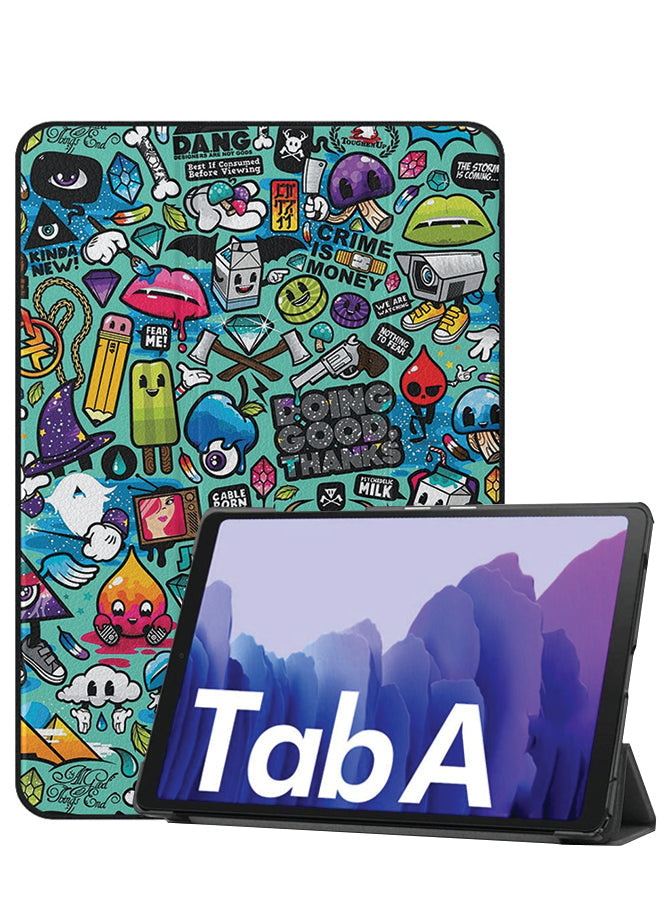 Samsung Galaxy Tab A8 10.5 (2021) Case Cover Kids Doodle