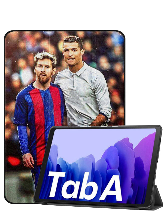 Samsung Galaxy Tab A8 10.5 (2021) Case Cover Messi & Ronaldo