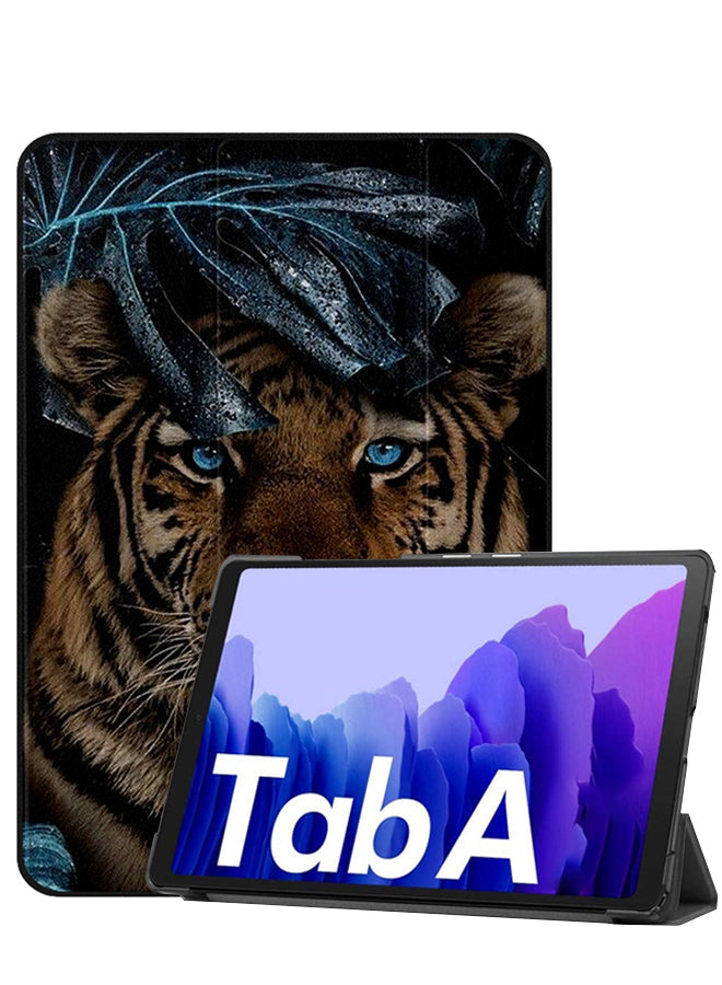 Samsung Galaxy Tab A8 10.5 (2021) Case Cover Tiger Sit In Leaves