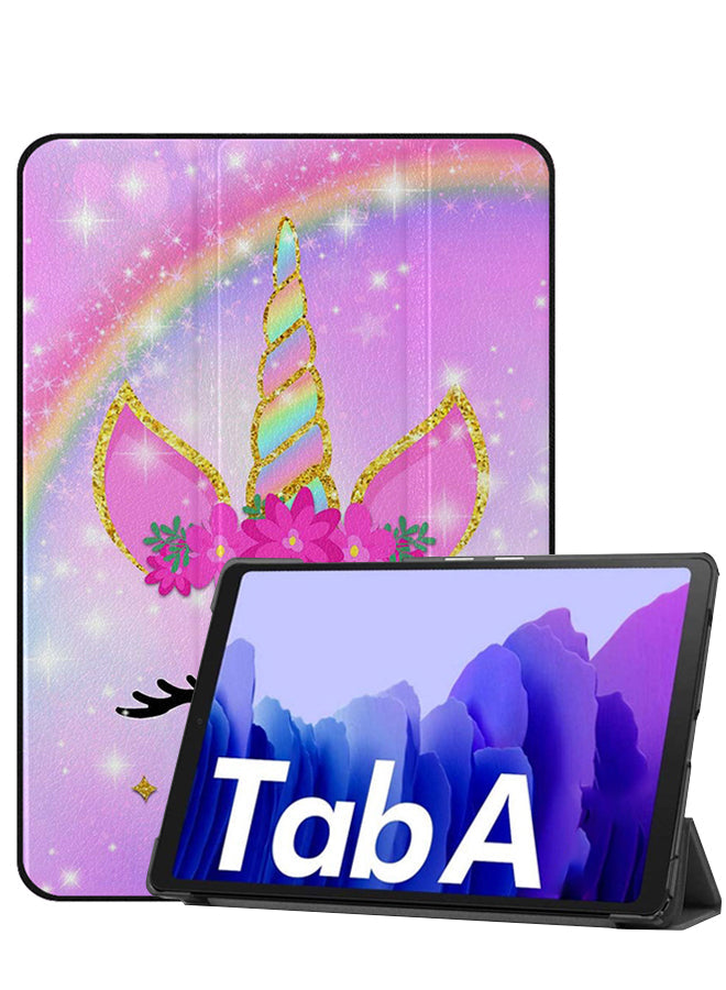 Samsung Galaxy Tab A7 10.4 (2020) Case Cover Unicirn & Rainbow Art