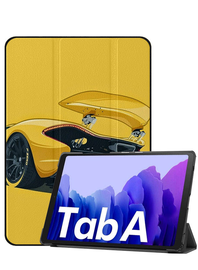 Samsung Galaxy Tab A8 10.5 (2021) Case Cover Yellow & Black Racer Car
