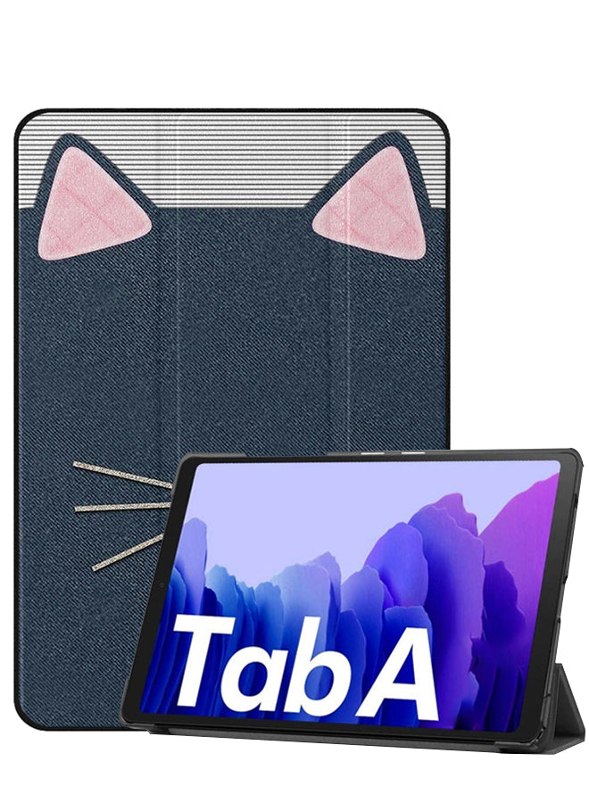 Samsung Galaxy Tab A8 10.5 (2021) Case Cover Cat Leather Pattern