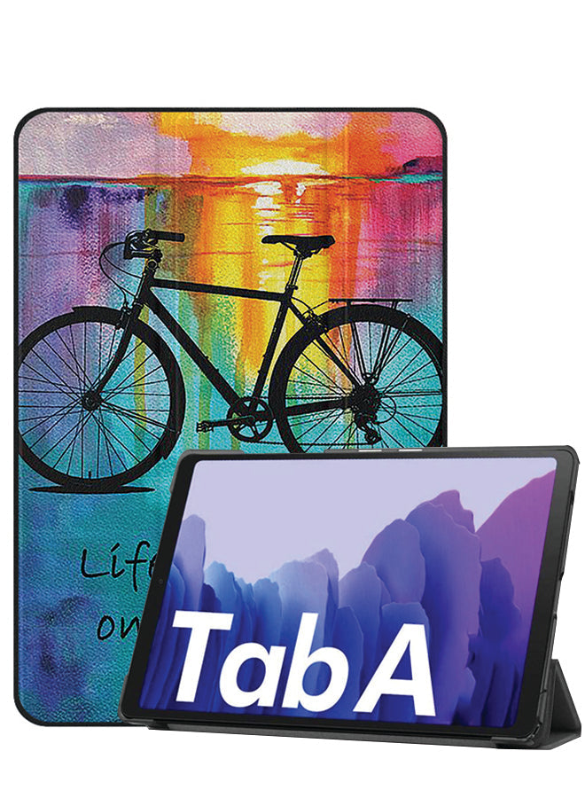 Samsung Galaxy Tab A8 10.5 (2021) Case Cover Colourful Art And Cycle