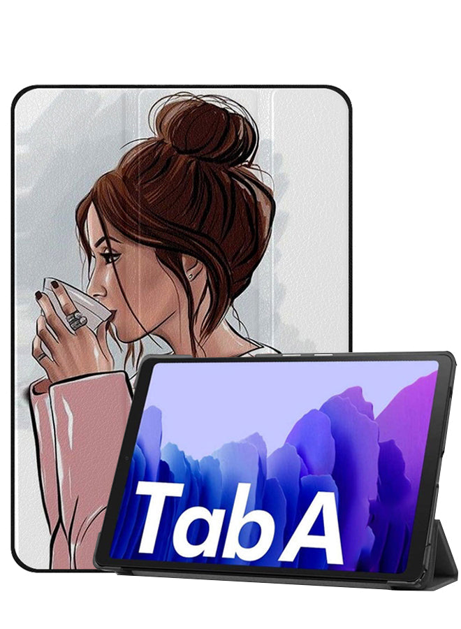 Samsung Galaxy Tab A8 10.5 (2021) Case Cover Drinking Cofee Art