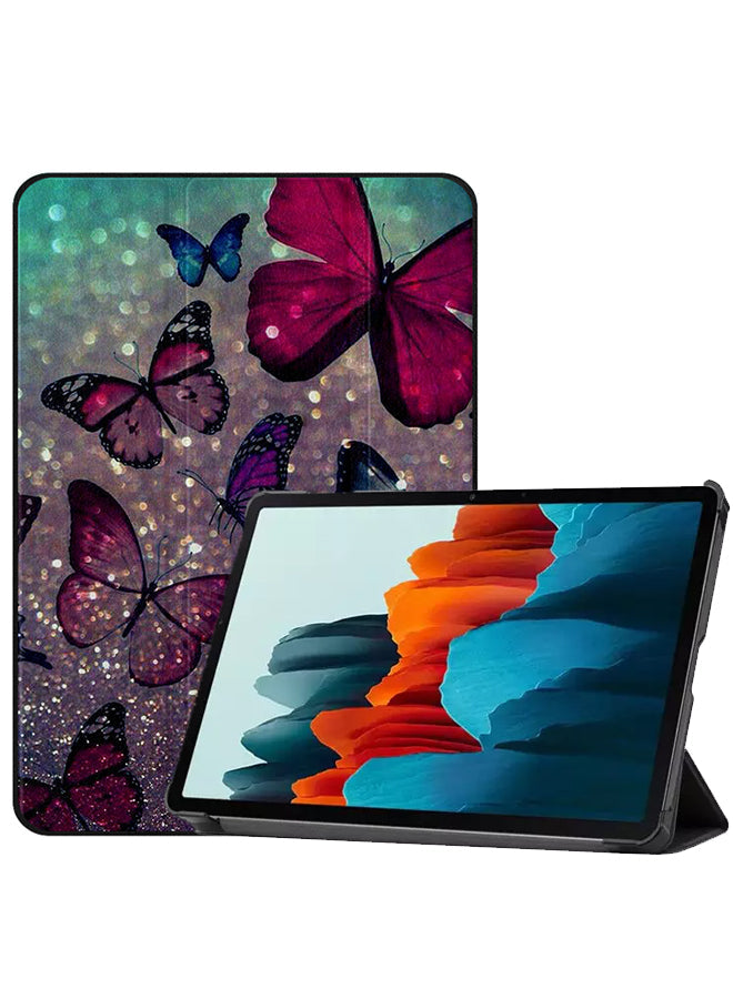 Samsung Galaxy Tab S8 Case Cover Glitter Butterflies 02