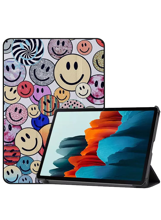 Samsung Galaxy Tab S8 Case Cover Happy Faces