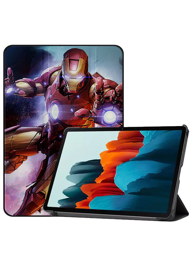 Samsung Galaxy Tab S8 Case Cover Iron Man Attacking