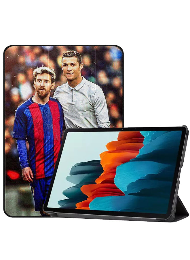 Samsung Galaxy Tab S8 Case Cover Messi & Ronaldo