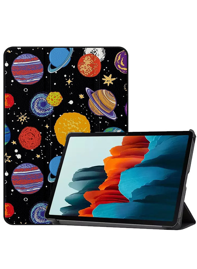 Samsung Galaxy Tab S8 Case Cover Multi Color Planets In Space