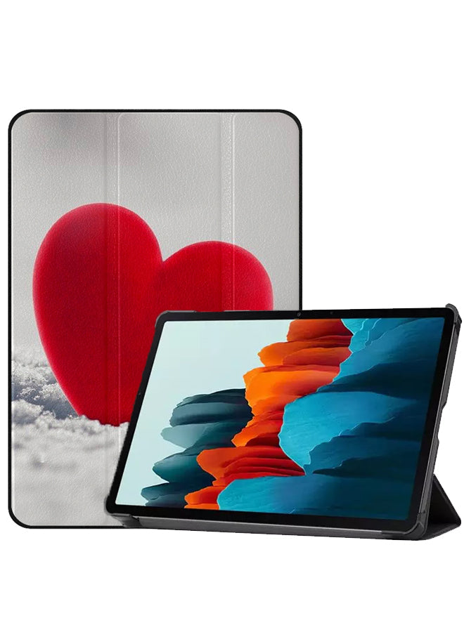 Samsung Galaxy Tab S8 Case Cover Red Love Heart