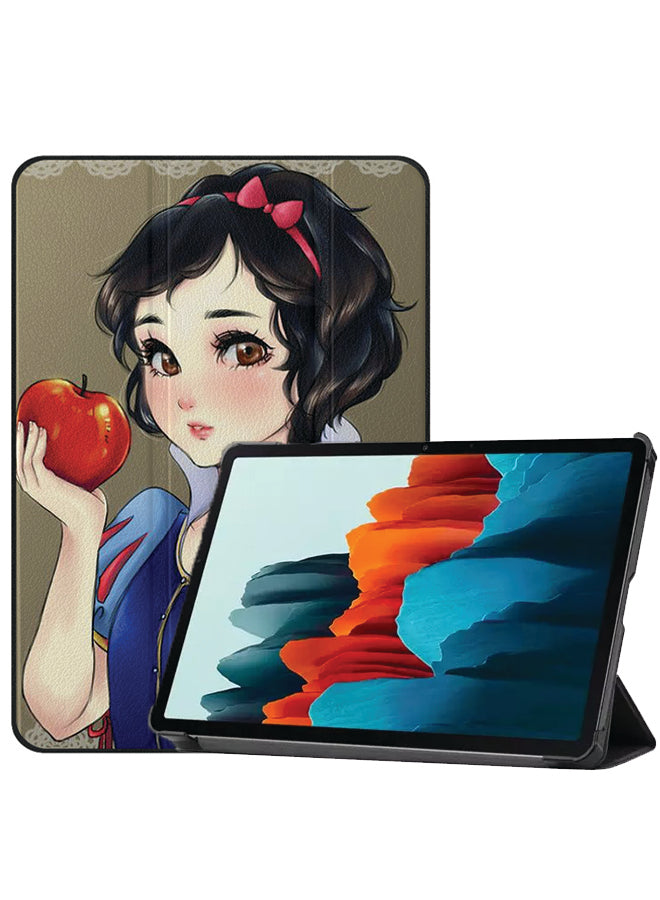 Samsung Galaxy Tab S8 Case Cover Snow White And Apple
