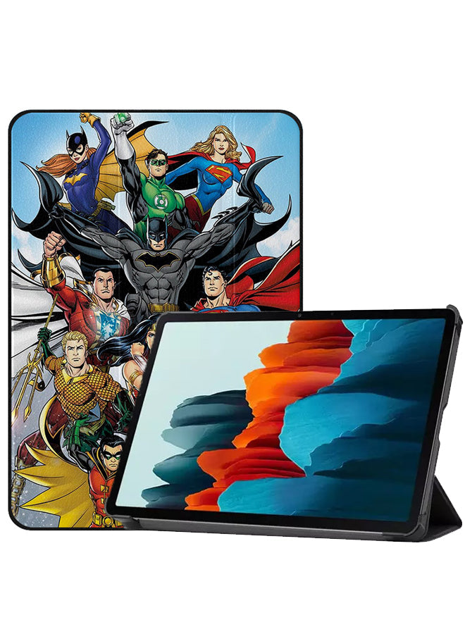 Samsung Galaxy Tab S8 Case Cover Super Heros Comics 01