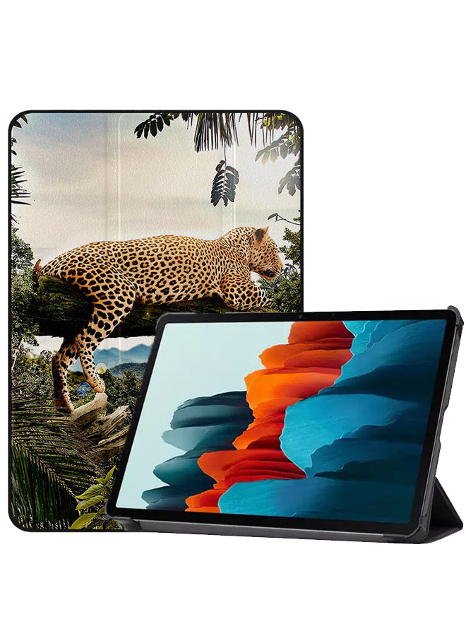 Samsung Galaxy Tab S8 Case Cover Tiger In Tree