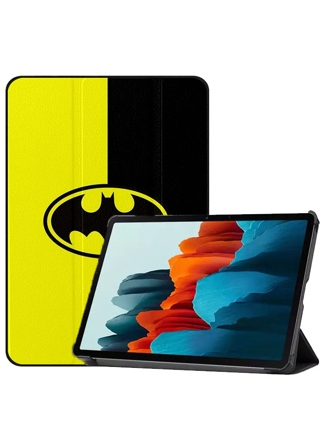 Samsung Galaxy Tab S8 Case Cover Batman Logo Black & Yellow