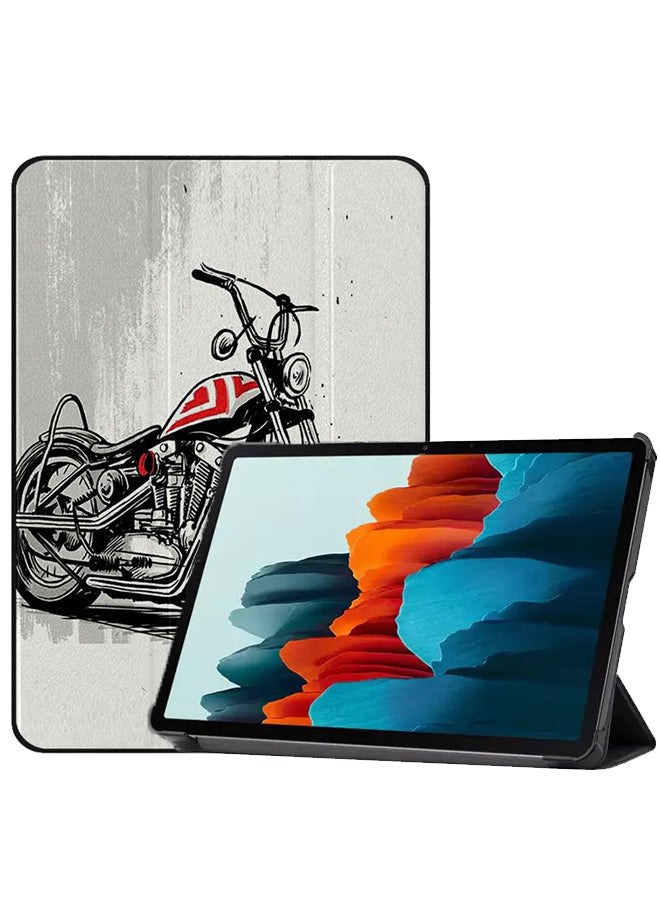 Samsung Galaxy Tab S8 Case Cover Bike Art