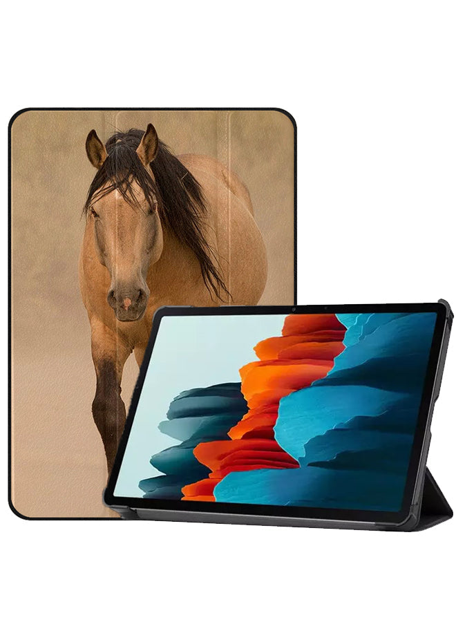 Samsung Galaxy Tab S8 Case Cover Brown Horse